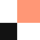 Color orange and black box