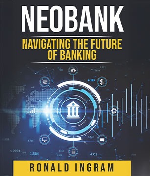 A futuristic representation of a neo bank symbolizing innovation